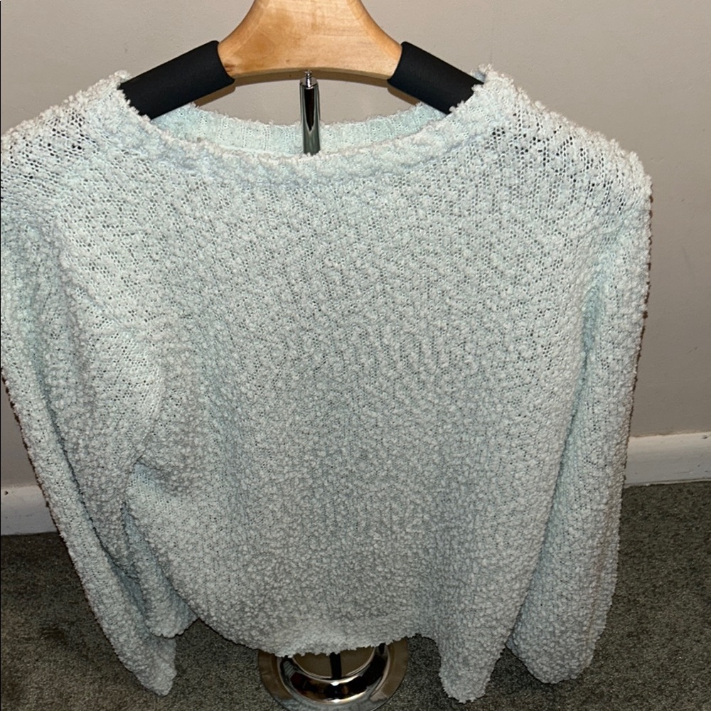 Cozy Light Blue Women Sweater